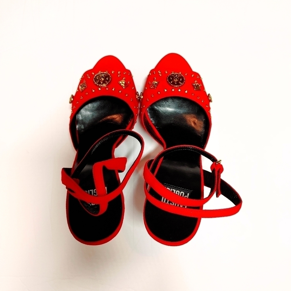 Fausto Puglisi Open Toe Suede Platform Sandal Size EU 40 - Picture 3 of 15